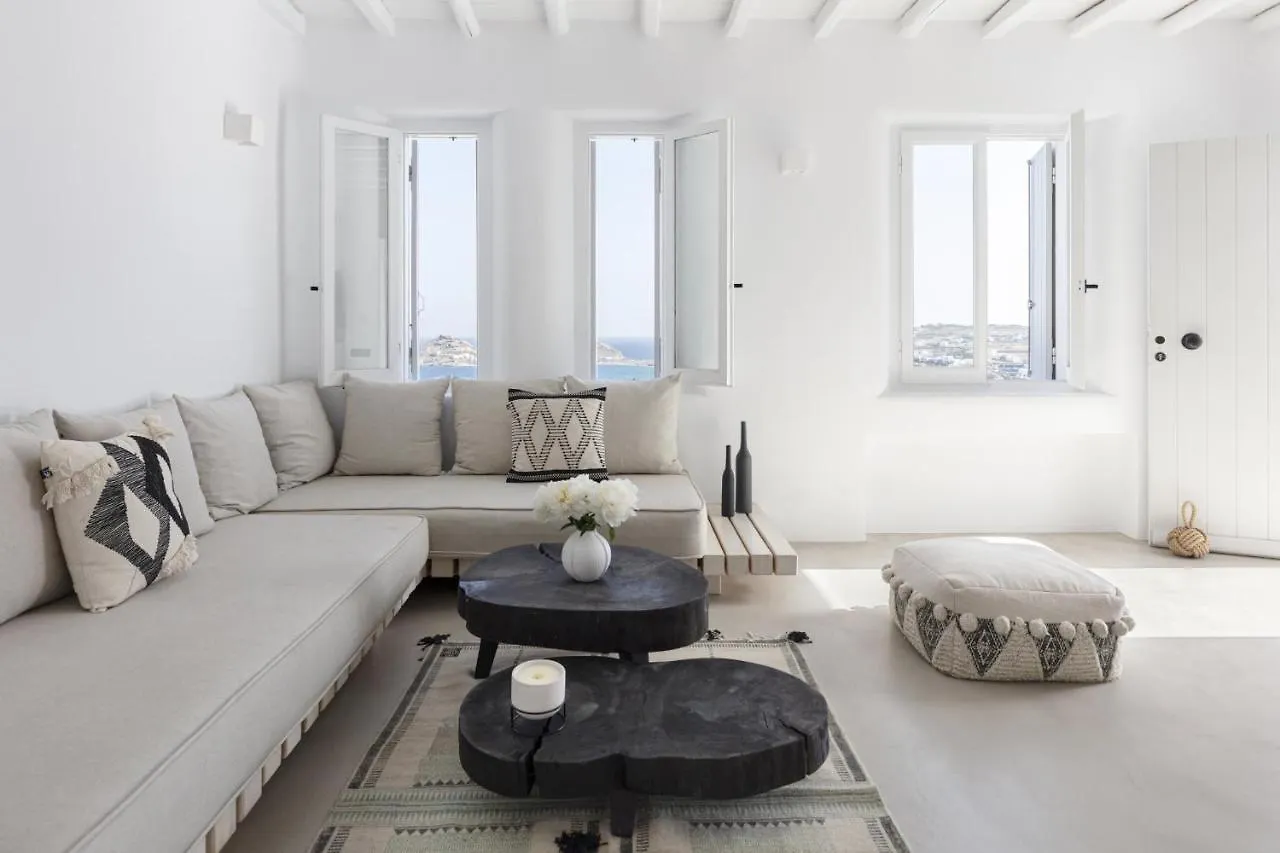 Dream View Villa, 2 Min Walk To The Beach, By Red Windmill Villas カラファティス